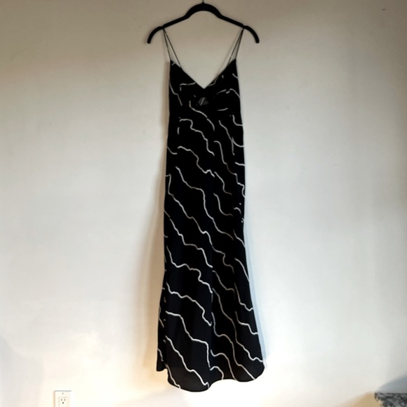 NEW Madewell The Layton Midi Slip Dress Size 2 Black & White Stripe $128 Retail - Picture 5 of 12